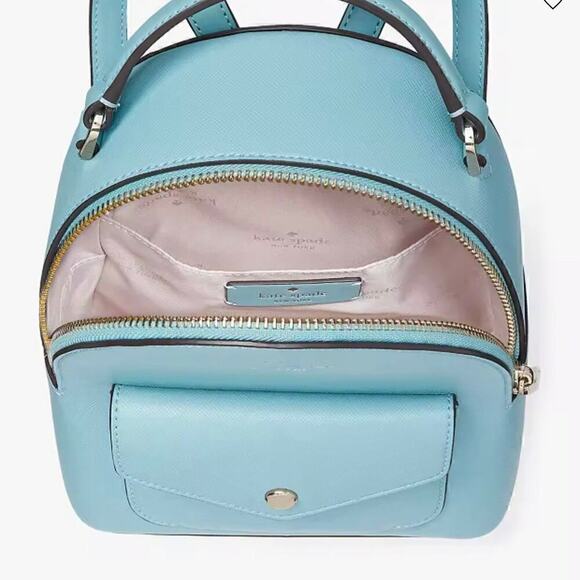 Kate Spade Schuyler Mini Backpack Smoky Blue - Picture 11 of 12